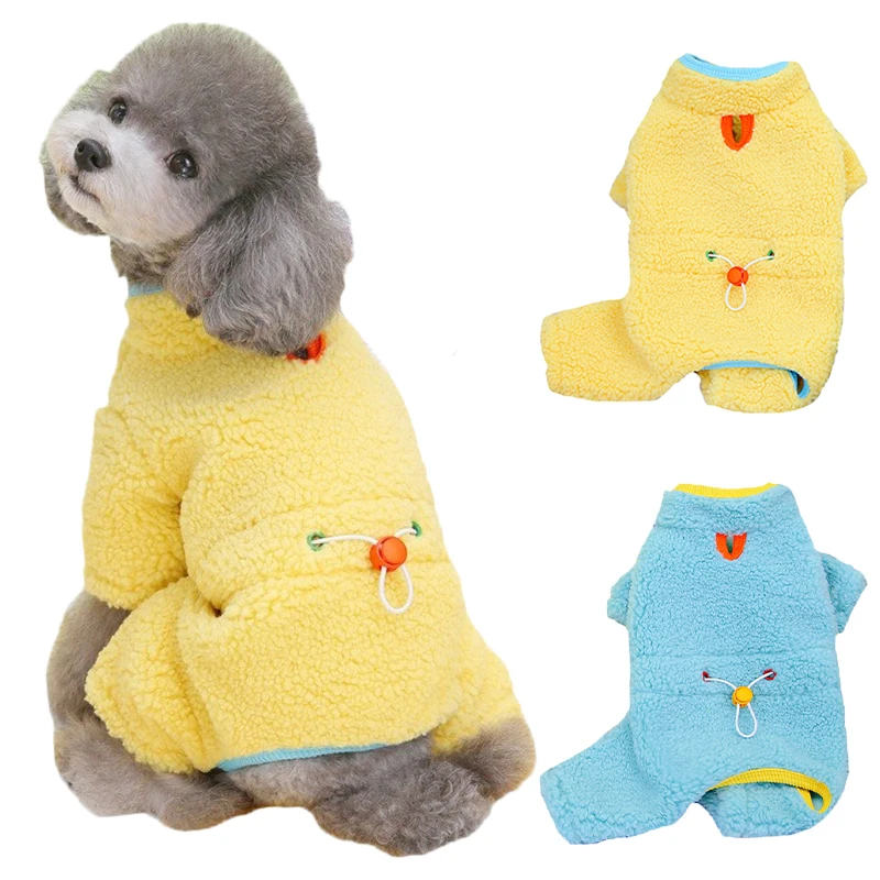 

Winter Dog Jumpsuit Coat for Chihuahua French Bulldog Onesies Maltese Schnauzer Warm Clothing for Small Mid Dogs Puppy Overalls