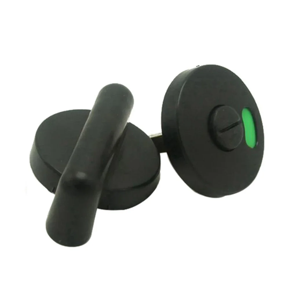 Practical To Use Universal 1pc WC Plastic Black Door Lock Engaged Indicator Latch Vacant Nylon Plastic Privacy