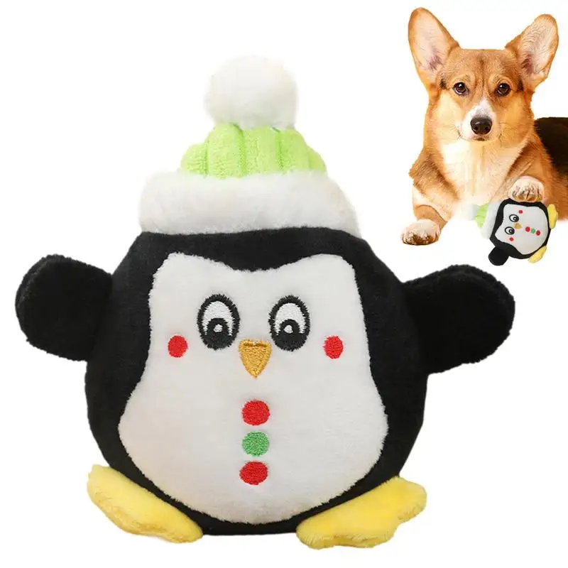 

Santa Penguin Dog Toys Pet Supplies Plushie Toy For Cat And Dog Breathable Interactive Toy Chew Toys Dog Companion For Medium