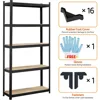 2PCS Storage Shelves 5 Tier Adjustable Metal Shelving Unit Utility Shelves Garage Storage Racks 5