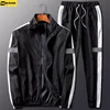 2Pcs Men Tracksuit Hoodie Tops Joggers Pants Tracksuit Set Male Running Jogging Sportswear Hooded Pants Mens Sweat Suit 2024 2