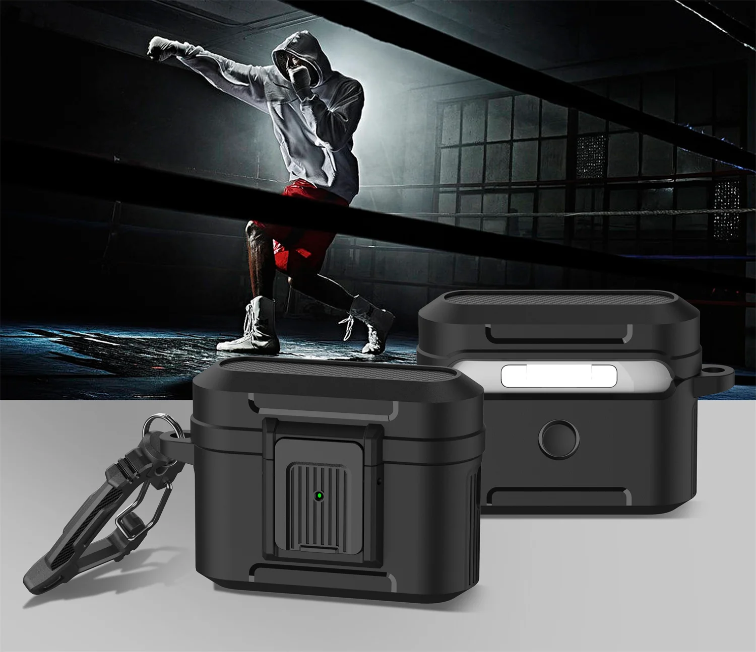 Per Airpods Pro Custodia Di Seconda Generazione Con Clip Di Blocco Sicura (2022) Custodia Airpods Pro 2 Con Portachiavi Per Custodia Airpods Pro 3 2 1