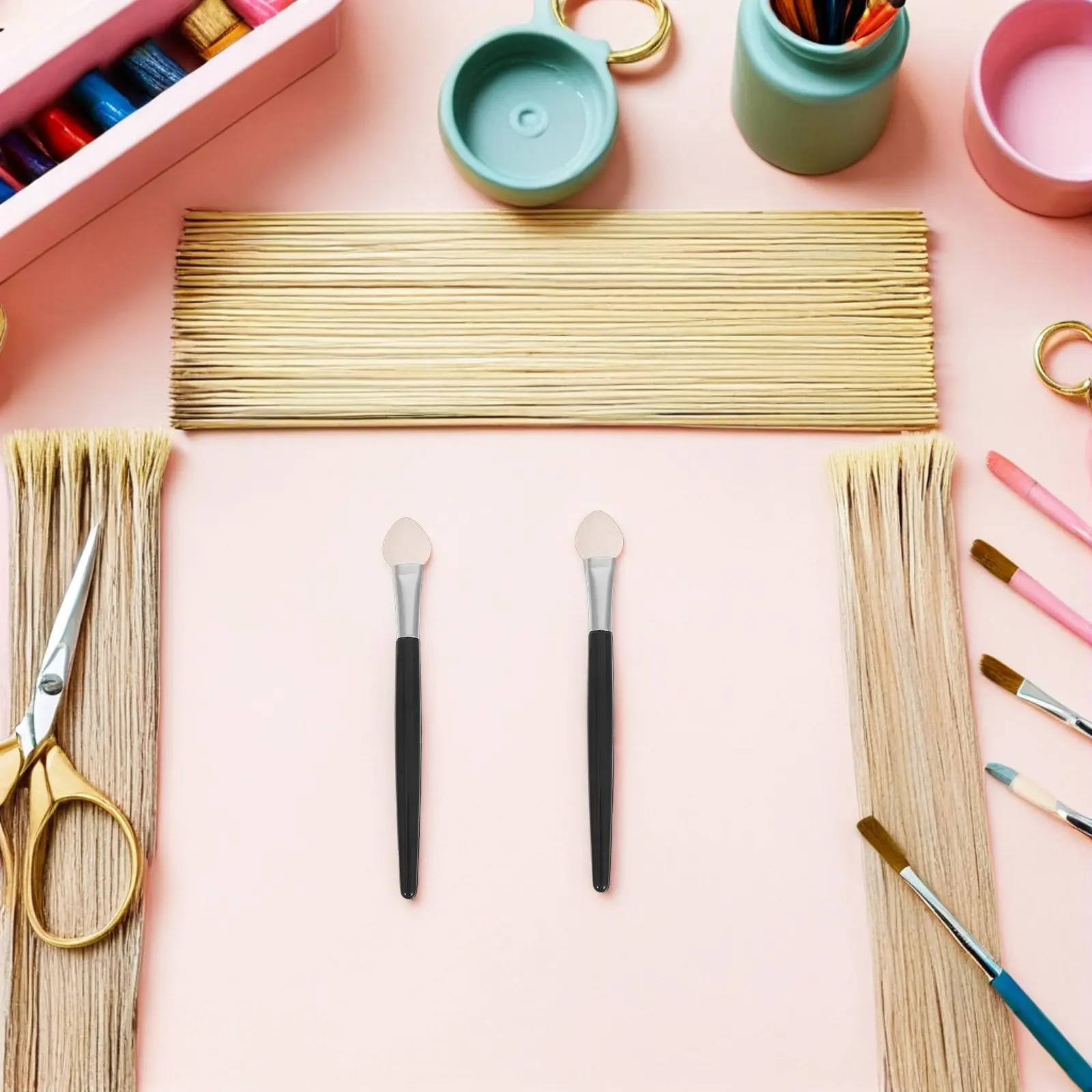 70Pcs 스폰지 브러쉬 정밀 블렌딩 다목적 스폰지 어플리케이터 공예용 DIY 스크랩북킹 카드 만들기 수채화 오일