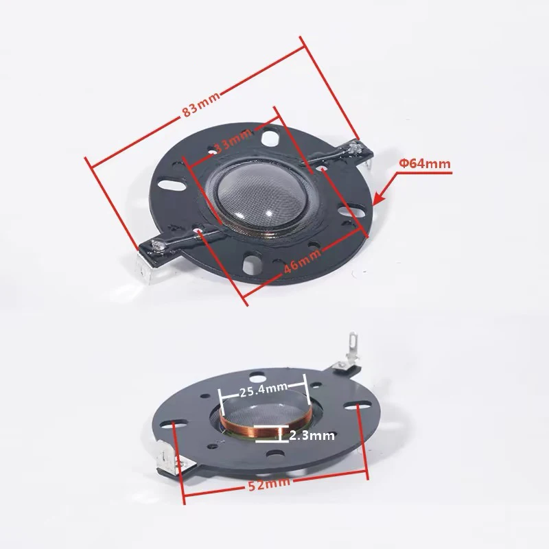 AUIN 2 pcs/lot 83 mm Tweeter Speakers 6 ohm 30W Film Treble Head Loundspeaker DIY Bluetooth Bookshelf Speaker