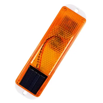 Spia LED per auto Luci di avvertenza per il traffico ad energia solare Guida notturna Lampada singola Lampadina impermeabile universale Accessori per auto