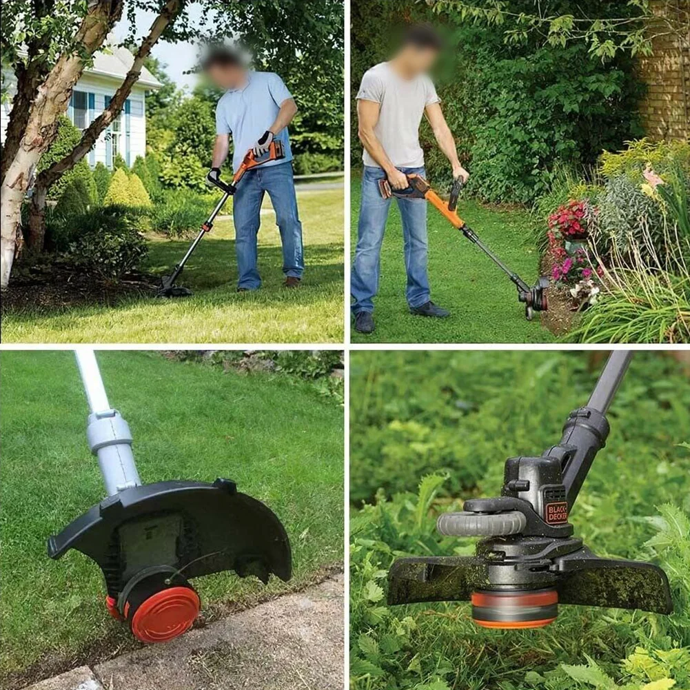 

4 катушки с крышкой катушки для триммера Black Decker