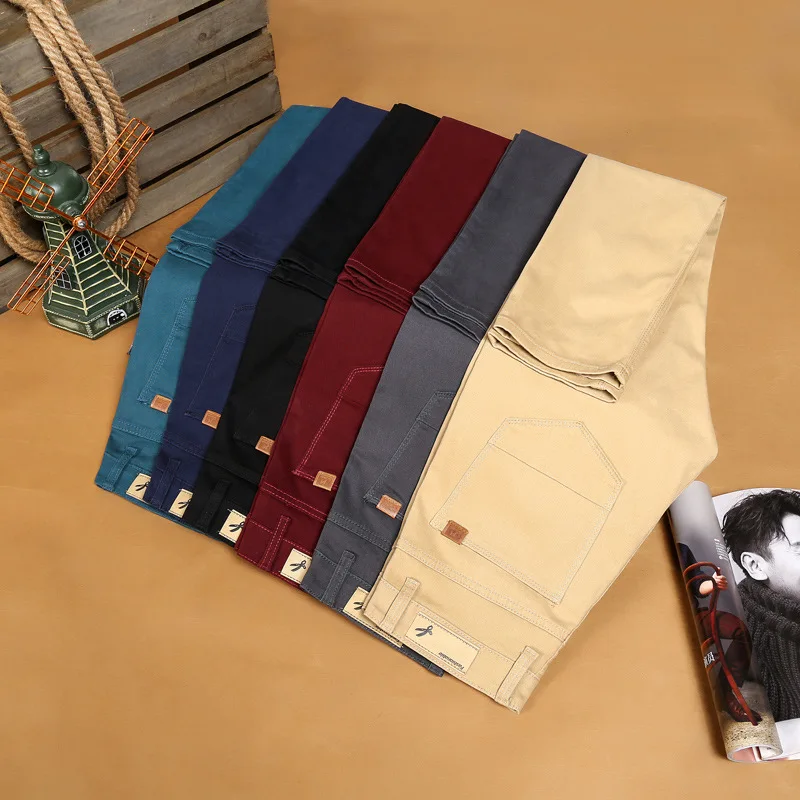 Men's Trousers Spring Autumn Casual Pants Sports Slimming New Straight Tube Small Leg Trousers 28-38 Men Pants men trousers