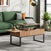 Lift Top Coffee Table for Living Room,Modern Wood Coffee Table with Storage,Hidden Compartment and Drawer for Apartment,Home, 6