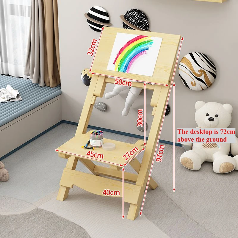 שולחן עץ מלא ילדים שולחנות שולחן עבודה נייד חדר שינה שולחן חיצוני ריהוט למחשב נייד