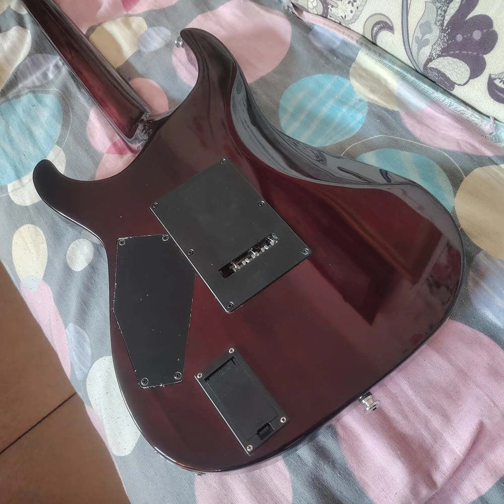 Sche cter Hellraiser C-1FR purple quilted maple top heavy metal electric guitar, EMG active pickup, in stock, ping
