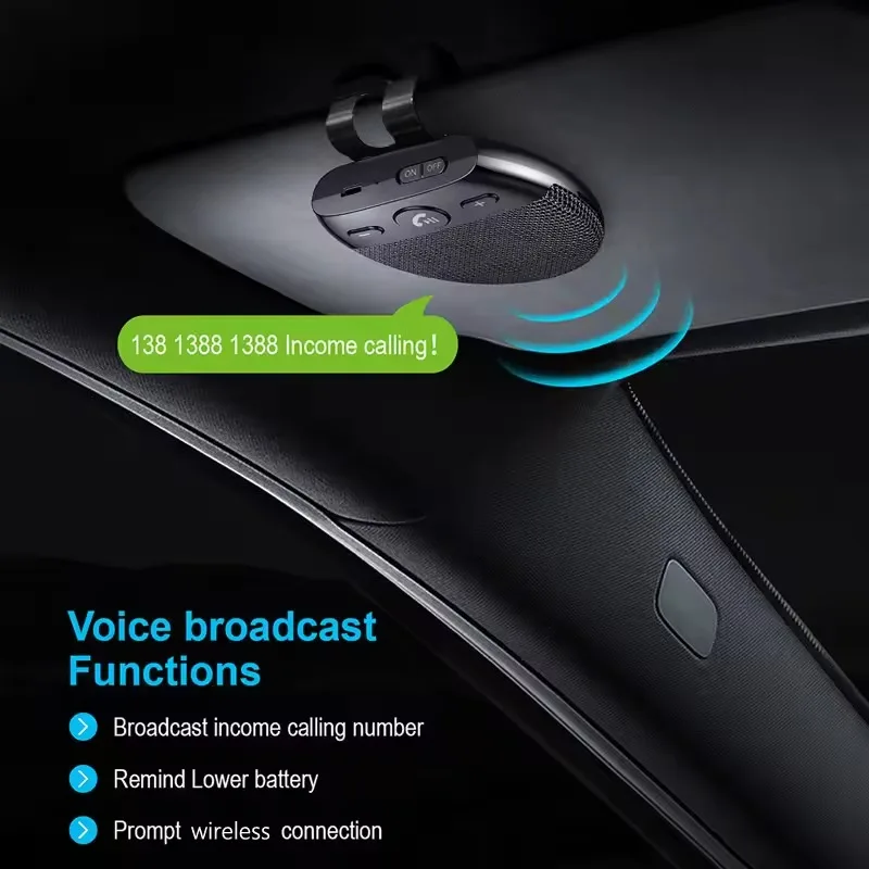 Wireless Vehicle Speakers Handsfree Car Kit