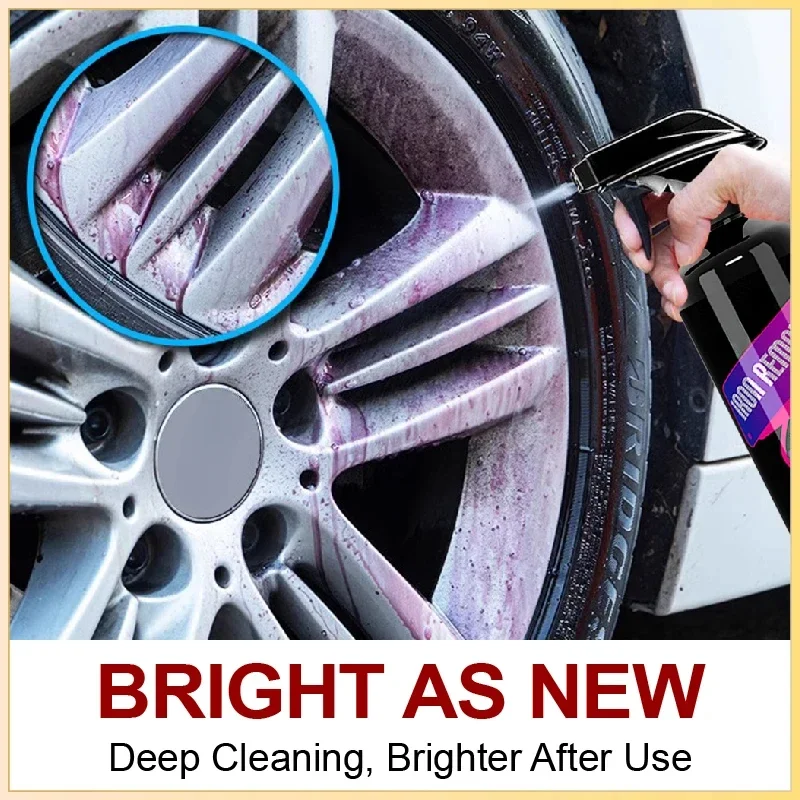 Paint Rust Remover Rust Remover Spray Metal Rust Remover Rust Remover Converter Iron Remover Spray Car Wheels Rim Cleaner Multi Purpose Rust Remover Brake Paint Protect Metal Dust Iron Powder Car Care