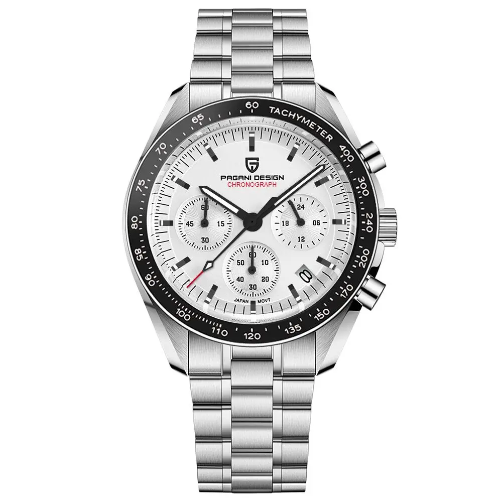 CADISEN 2024 New Men's Watches Top Luxury Quartz Watch For Men Sapphire glass Sport Chronograph stainless steel Wrist watch Men