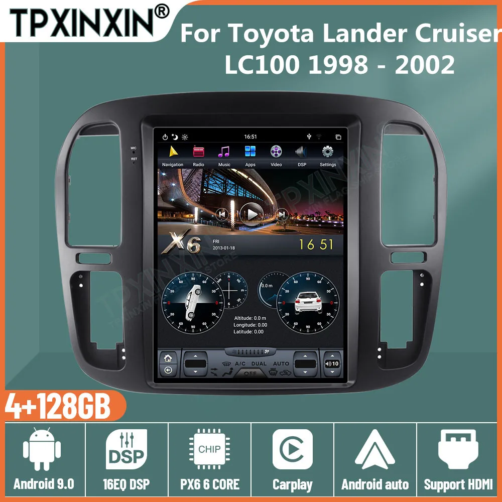 Автомагнитола для Toyota Lander Cruiser LC100 1998-2002 2Din Android |