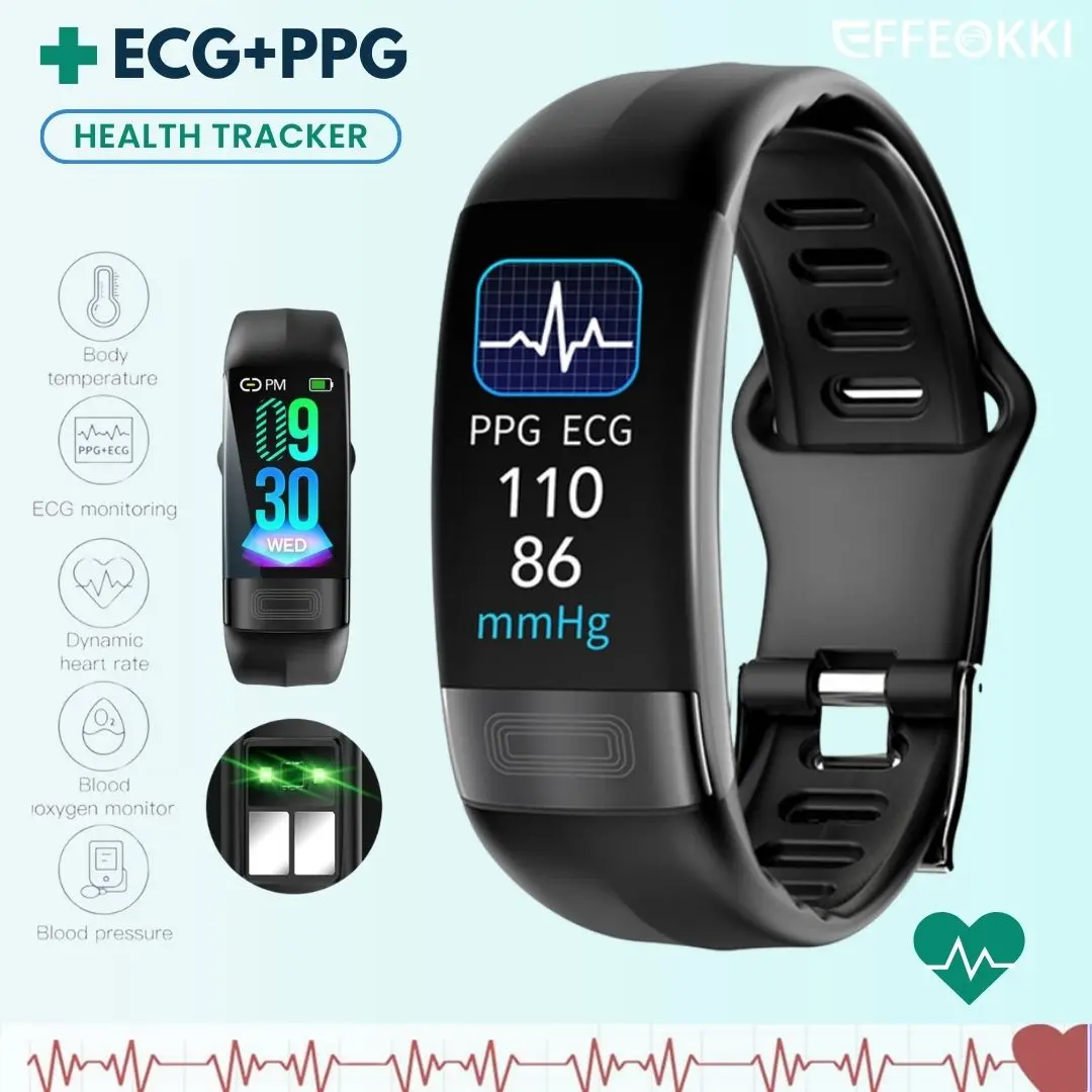 Blood Pressure Fitness Watch With Pulse Oximeter Blood Oxygen