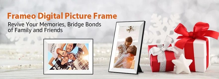 Description Picture 2 of item10.1 Inch Touch Screen Digital Picture Frame WIFI Video Frame Digital Photoframe Built-in 32GB Storage for Photos Video Frameo