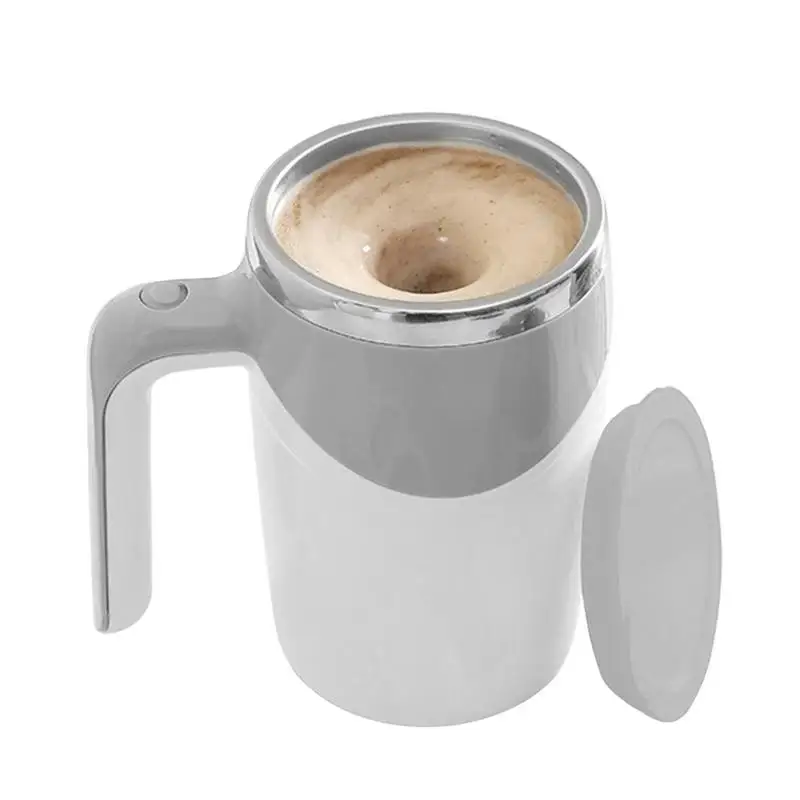 

Самосмешивающаяся чашка из нержавеющей стали, умная чашка для смешивания кофе, миксер для горячих напитков с USB-зарядкой для молока, чая, горячего шоколада и белка