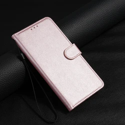 Elegant Wallet Flip Leather Case - Universal Smartphone Protection and Style - Samsung A32 (4G) (Rose gold)