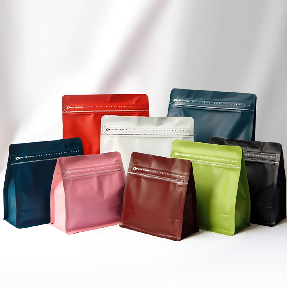 50pcs Heat Seal Plastic Packaging Custom Printed Frosted Stand Up Pouch