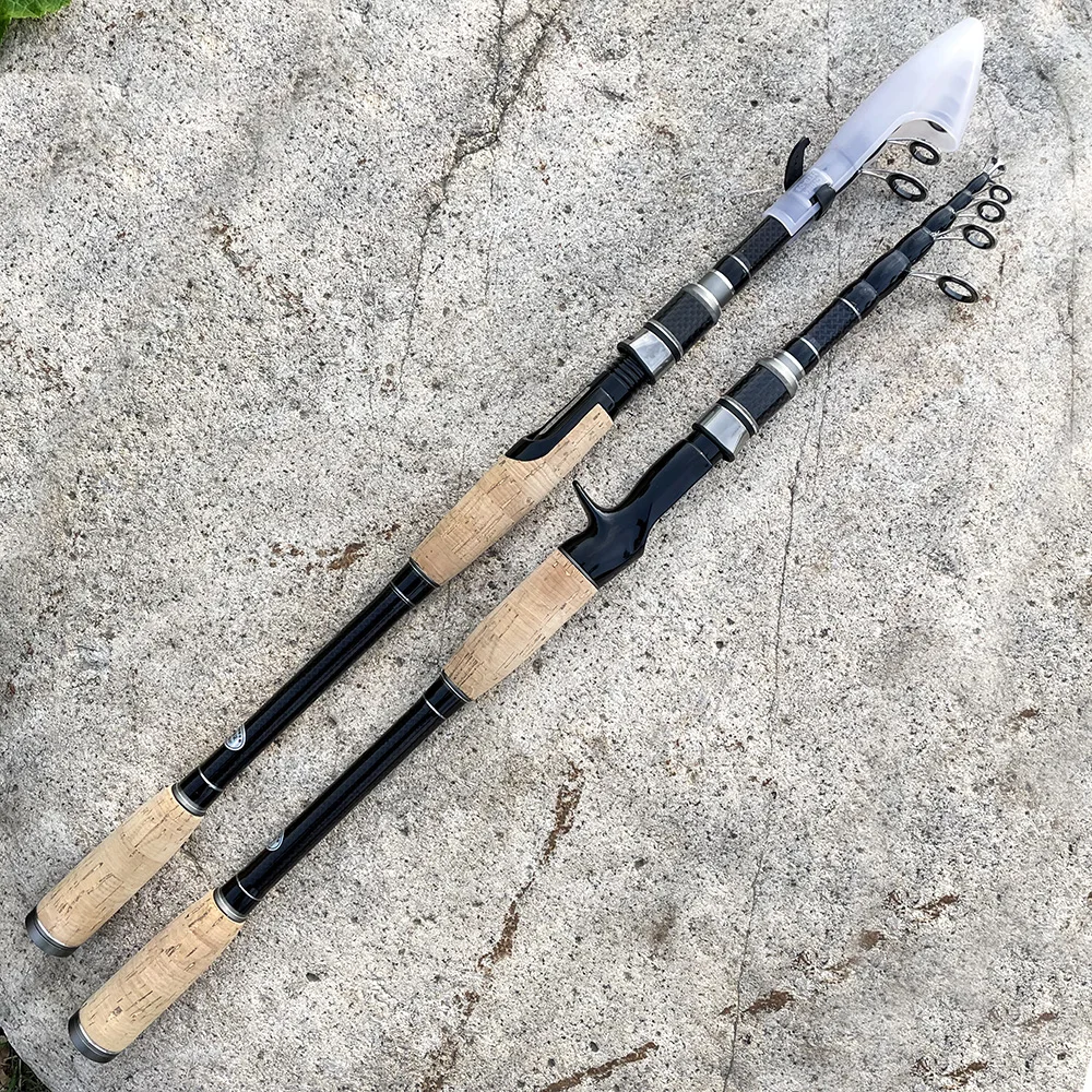 Portable Telescopic Fishing Rods 1.8M -3.0M Carbon Fiber Spinning Casting Fishing Rod Lure Tackle for fishing rod
