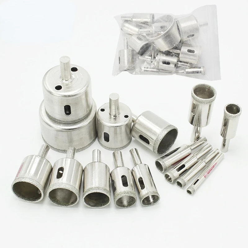 

11-Piece Diamond Coated Drill Bit Set Ceramic Tile Marble Glass Ceramic Hole Saw Drill Bit Applicable Tools drill bit set