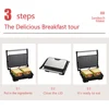Electric Sandwich Maker Non Stick Surface Grill Toaster, Household Mini Steak Machine Hamburger Fried Egg Machine 3