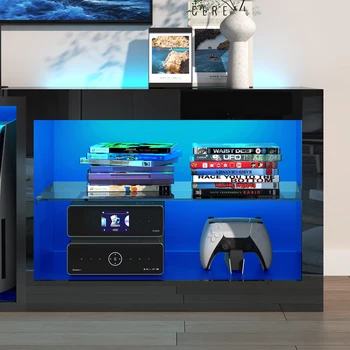 Storage TV Stand for TVs Up To 70 Inch TV Stand Dresser with Drawers TV & Media Console Table Furniture for Living Room Bedroom 5