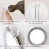 4pcs Plate Hangers For The Wall Plate Holders For Wall Large Plate Hangers For The Wall Home Decorative Plates 5