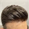 Natural Hairline light Dark Brown Super Durable Microskin Thin Skin Pu Men Toupee 1b40 1B80 Grey 100% Human Hair Wigs Prosthesis 5