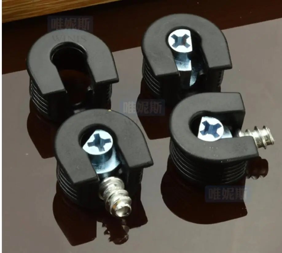 Three-in-one Plastic Laminate Support Multi-color Nylon Partition Nail Support Bearing Hardware Furniture Connectors A