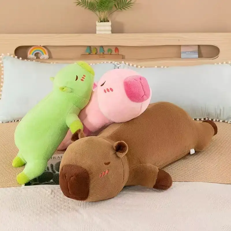 Capibara Plush Toy Figurine 60/80cm Cartoon Anime Cute Pillow Cushion Home Decor Children's Birthday Gift