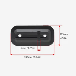 Enhanced Paddle Board Fin Quick Release - Detachable Surfboard Tail Fin for Stand Up Board Accessories (A Tail fin base)