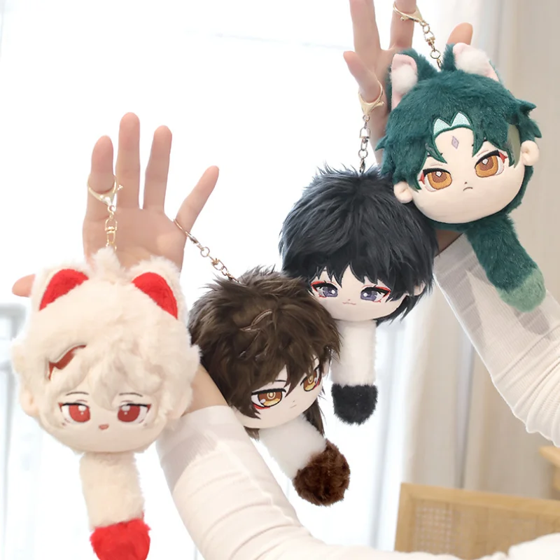 

10 Cm Genshin Impact Plush Keychain Wanye Xiao Zhong Li Wanderer Cute Cat Plush Doll Pendant Toy Bag Pendant Gift Toy