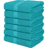 6 Pack Bath Towel Set, 100% Ring Spun Cotton, Medium Lightweight & Highly Absorbent Quick Drying Towels, Bathroom Premium Towels 1
