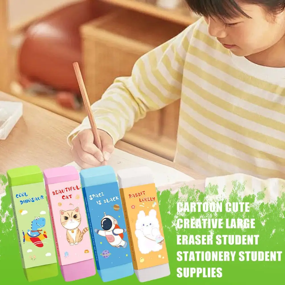 Cartoon Eraser For Sketch Writing Stationery Supplies Gift pencil eraser