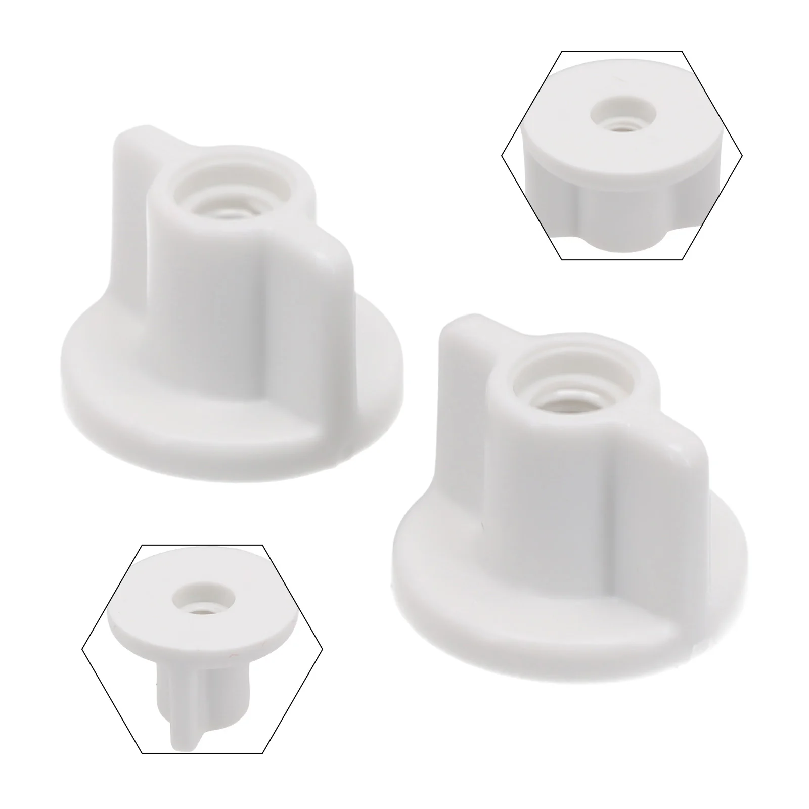 

Fixed Replacement Rear Nut 2.5cm 2PCS 6MM Back Nut Fixed Replacement For 6mm Screws Plastic Toilet Lid Bottom None