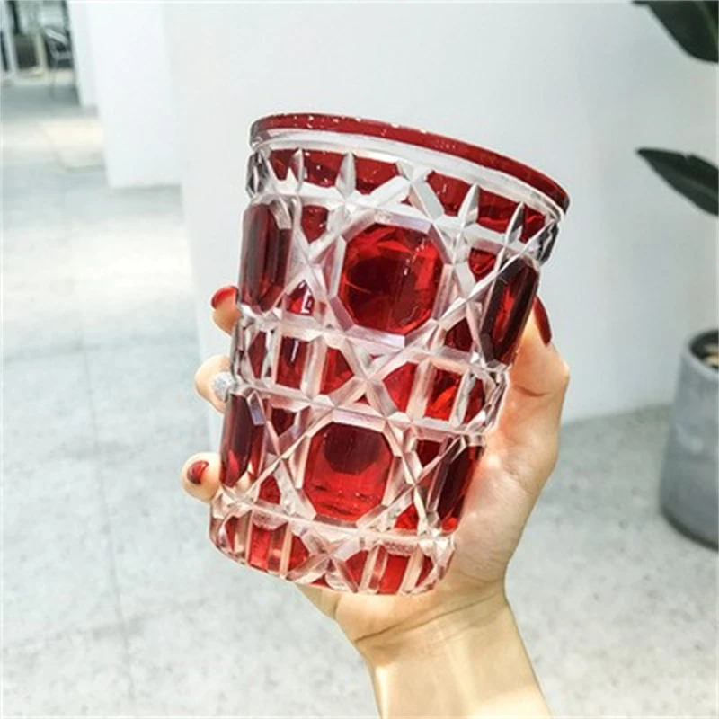 Aixiangru Diamond Whisky Glass Beer Glass Handmade Crystal Engraved Ins European New