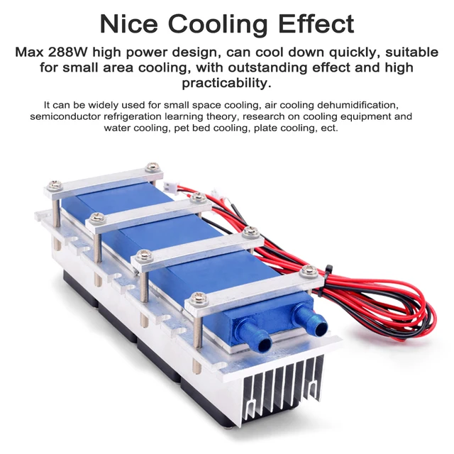 Peltier Module Water Cooling Kit DIY Kit For Mini Air Conditioner