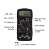 QHTITEC XL830L Digital Multimeter Esr Meter Testers Automotive Electrical Dmm Transistor Peak Tester Meter Capacitance Meter 3