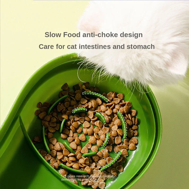 PETOMET Avocado-Shaped Pet Food & Water Bowl | Non-Slip, Eco-Friendly | For Dogs & Cats | Gray Color