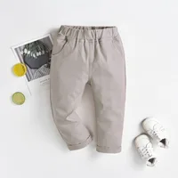 Spring And Autumn Kids Trousers Boys Cotton Pants For Baby Boys Thin White Black Toddler Trousers Casual Clothes Boys Pants 6