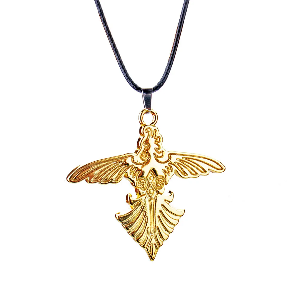 Vintage FF Final Fantasy Cloud Wolf Head Pendant Necklace