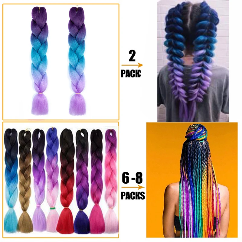 WIGSIN 24 Inch Jumbo Braiding Hair Extension