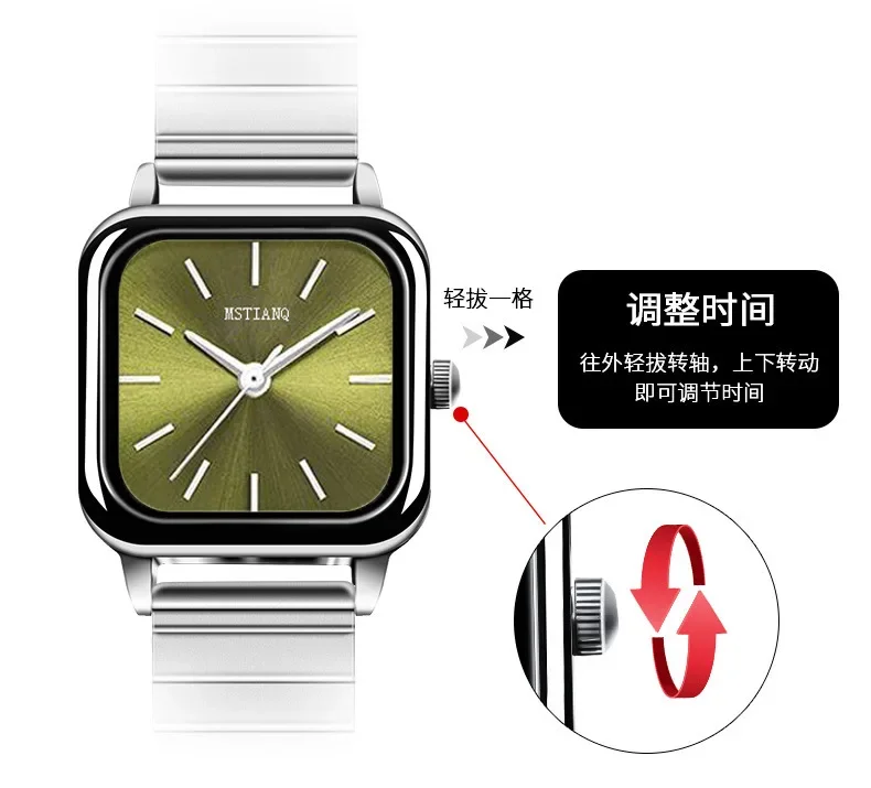 Elegância em Aço: Relógio de Luxo Feminino com Pulseira de Aço - Imagem 2