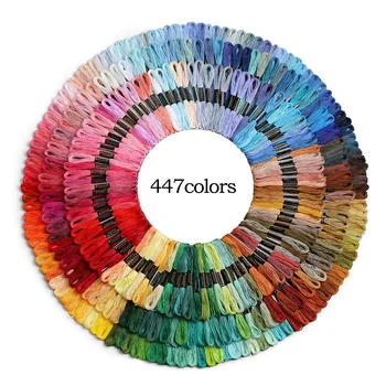 447-Piece Rainbow Embroidery Floss 1