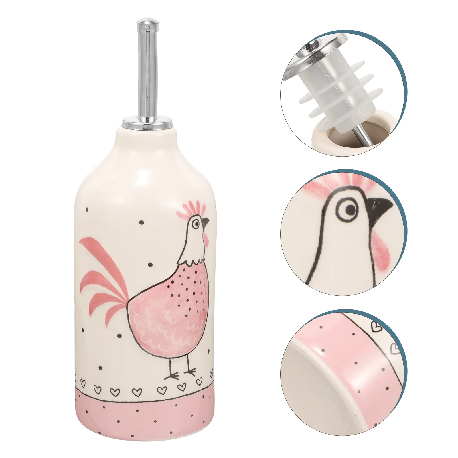 

Easter Tableware Oil Bottle Small Condiment Lecythus Dispenser Spout Vinegar Ceramics Kitchen Supply Olive
