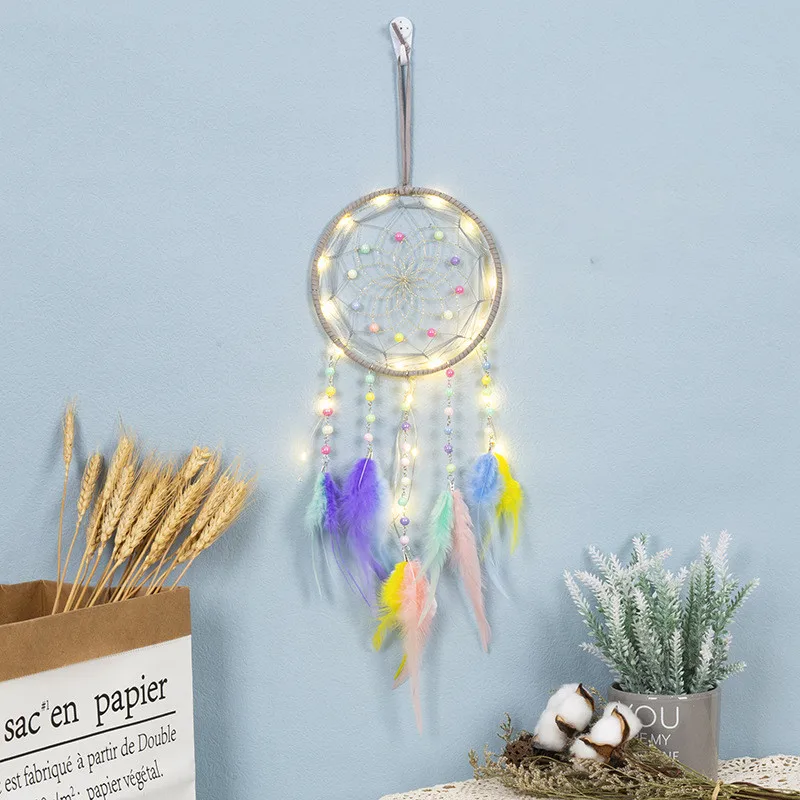 Super Dreamcatcher Japanese Room Decor Pink Feather Dream Catchers ...