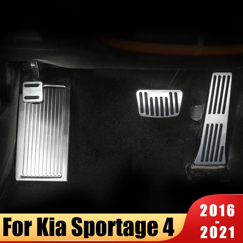 Car Accelerator Fuel Brake Foot Rest Pedals Cover Non Slip Pad For Kia Sportage 4 QL Accessories