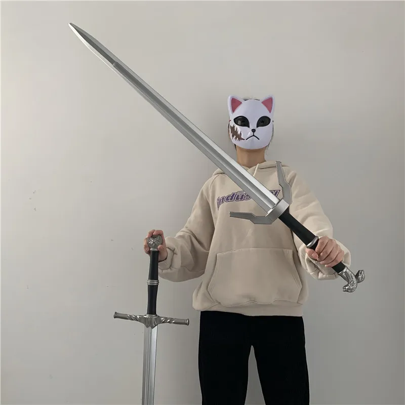 Cosplay Sword Cosplay Prop Cosplay Toy Cosplay Wild Hunt Sword Geralt of Rivia Sword Exotic Beasts White Wolf Weapons Prop Role Play PU Rubber Model Gift