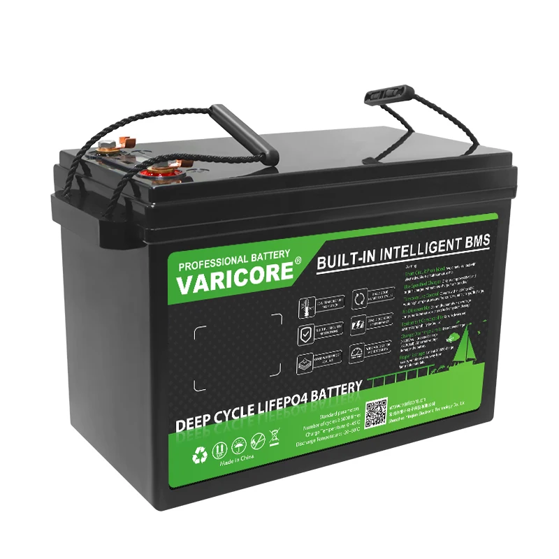 Batteria LiFePO4 VariCore 12V/24V/36V/48V 340Ah 200Ah 180Ah 100Ah 120Ah per 4s 8s 10s 16s, per auto solari, camper e golf cart, esente da dazi - immagine 4